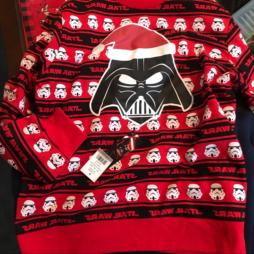 Star Wars Darth Vader Ugly Christmas sweatshirt in red